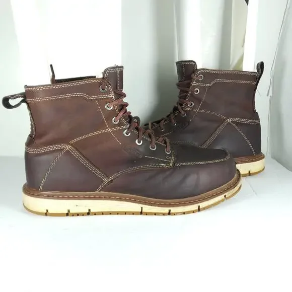 Keen Men’s San Jose 6 US 10,5D Brown Leather Utility Aluminum Toe Work Boots